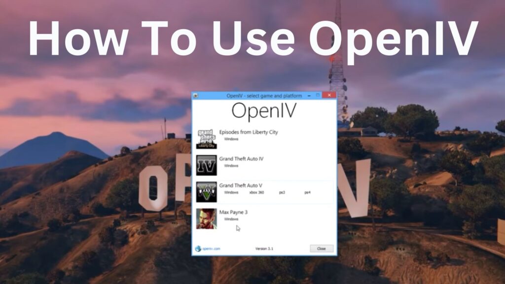Use OpenIV